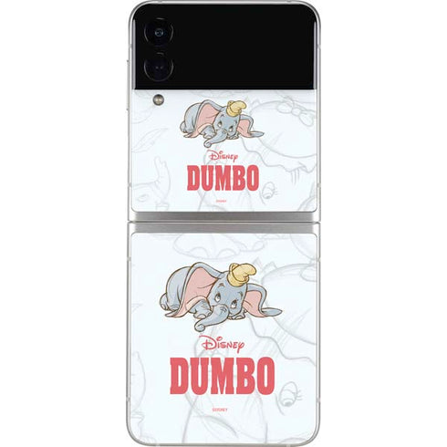 Disney Dumbo Classic sketched portrait Galaxy Z Flip4 5G Skin